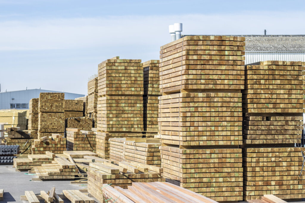 Houten planken opslag Houthandel Katsman