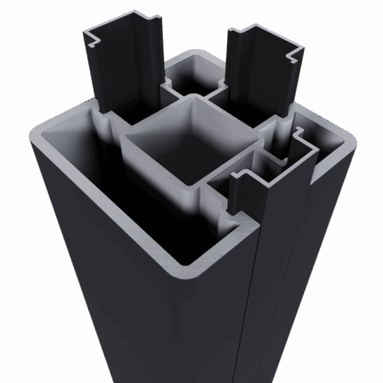 New Techwood aluminium poortpaalset 2 stuks